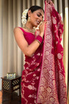 Laita Pink Banarasi Silk Saree