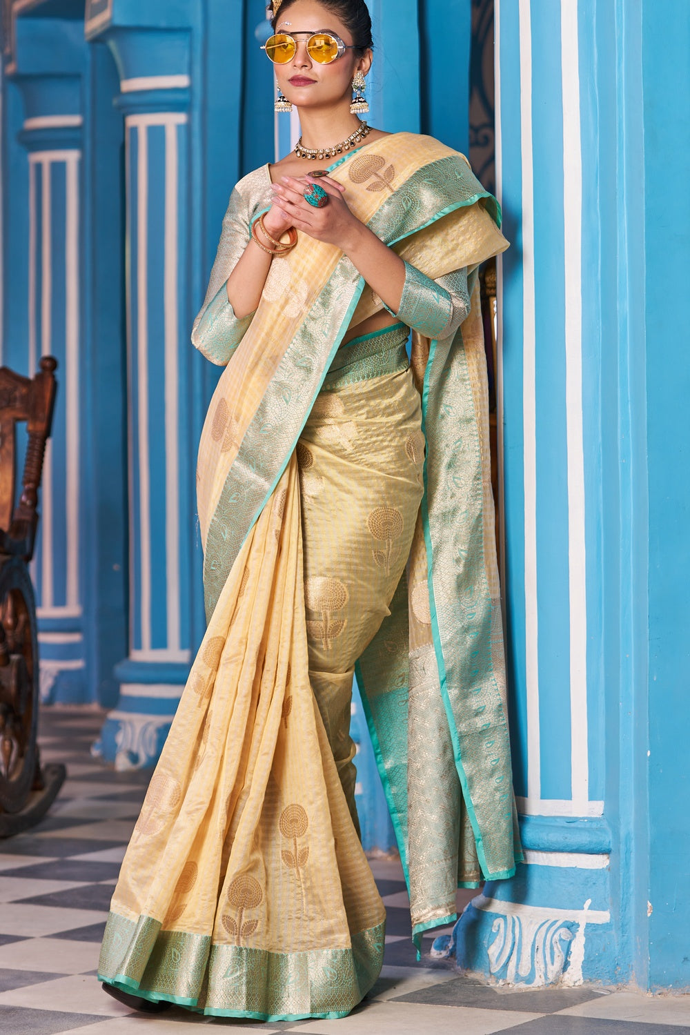 Organza Saree - Buy Classy Pure Organza Saree Online | Me99