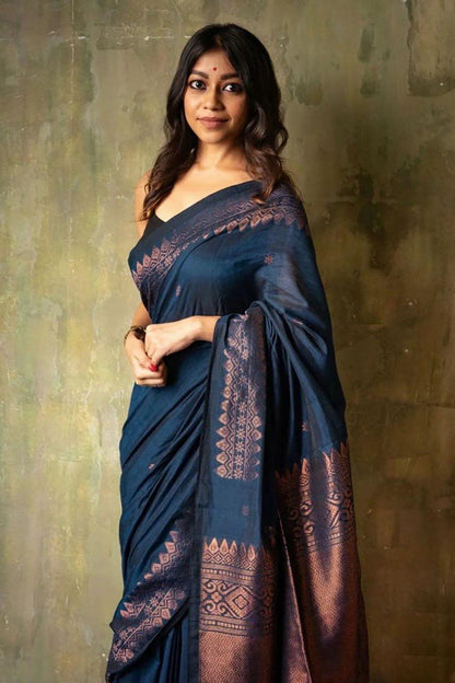 Awesome Looks Soft Banarasi Silk Saree