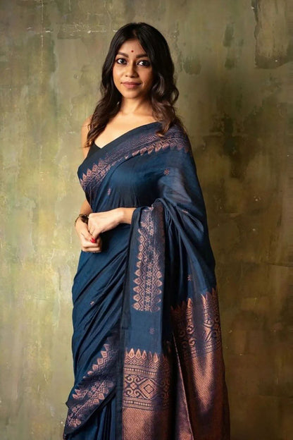 Awesome Looks Soft Banarasi Silk Saree