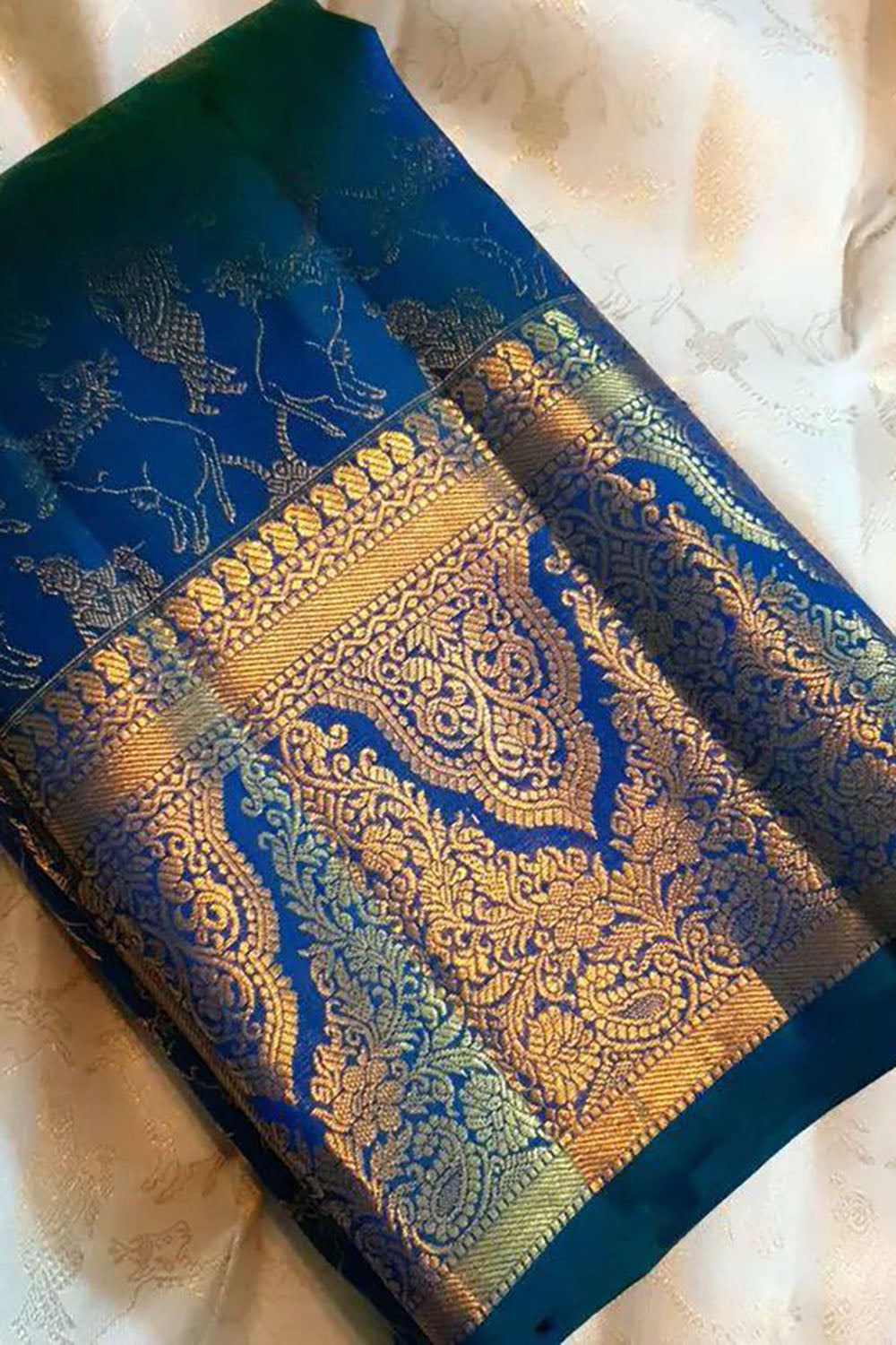 Nevy Banarasi Soft Silk Saree