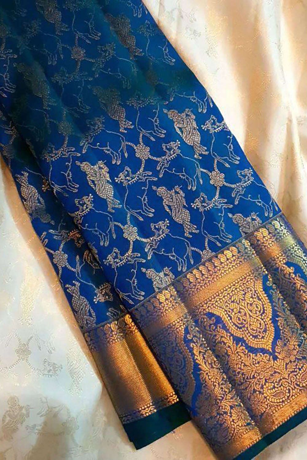 Nevy Banarasi Soft Silk Saree