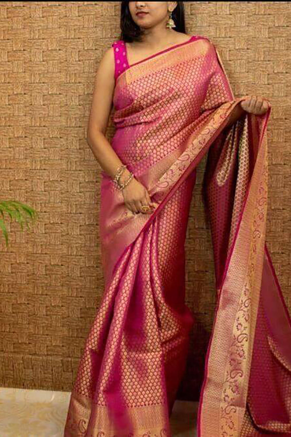 Pink Look Soft Silk Saree