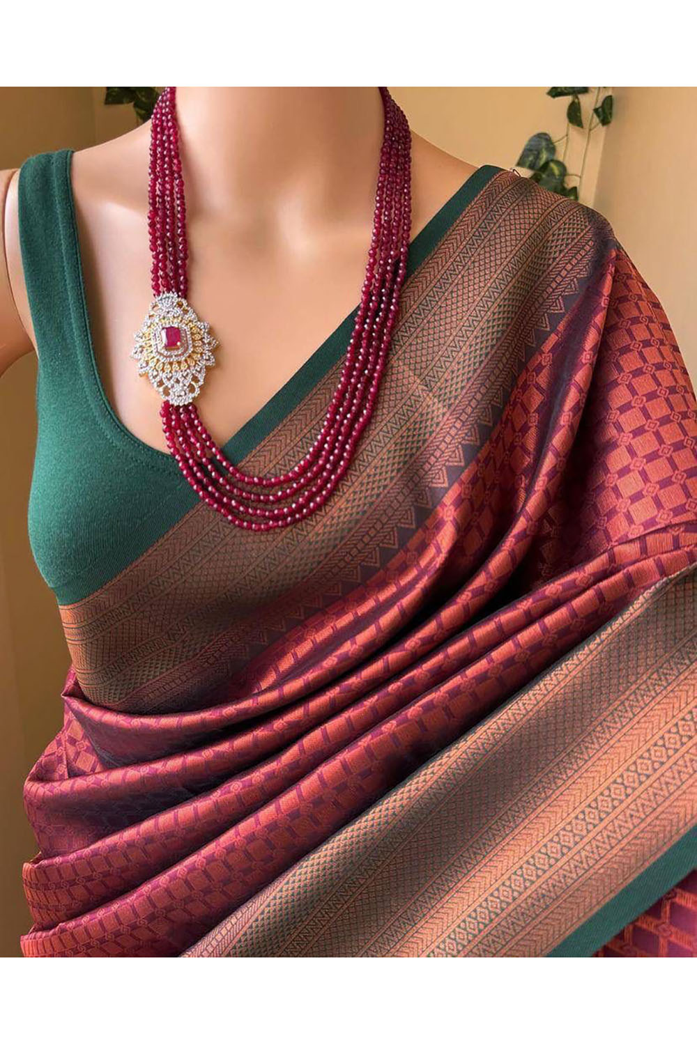 New Look Banarasi Silk Wedding Saree