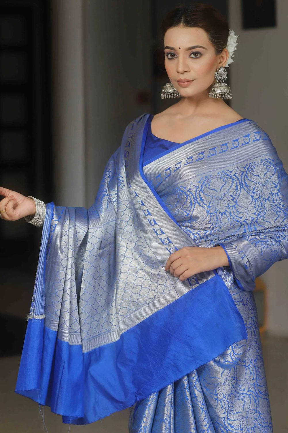 Royal Blue Soft Weaving Saree