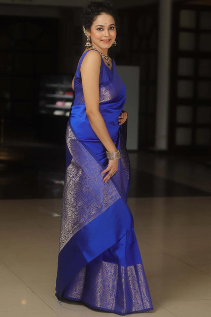 Blue Soft Weaving Saree