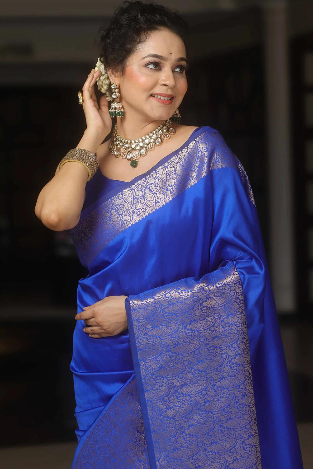 Blue Soft Weaving Saree