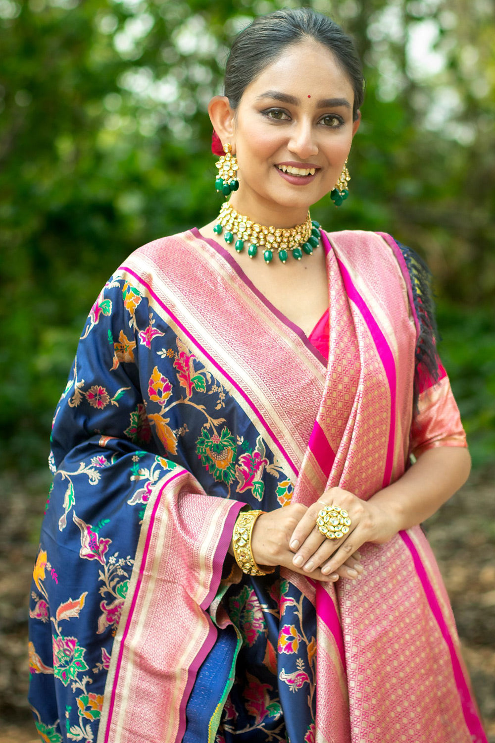 Red Color Soft Banarasi Silk Saree – StylebyPanaaash