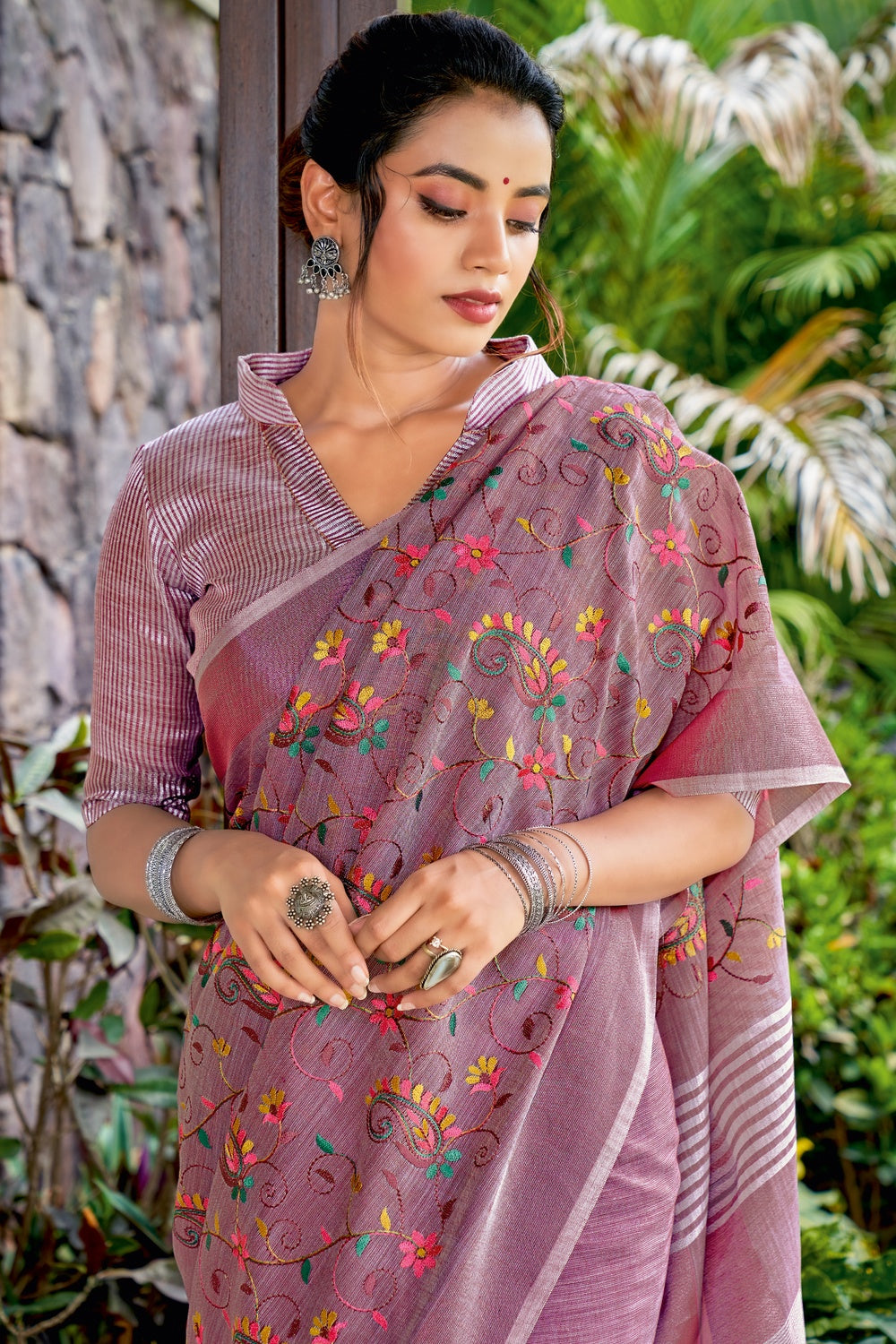 Shop the Hottest Multicolor Organza Saree Online Now