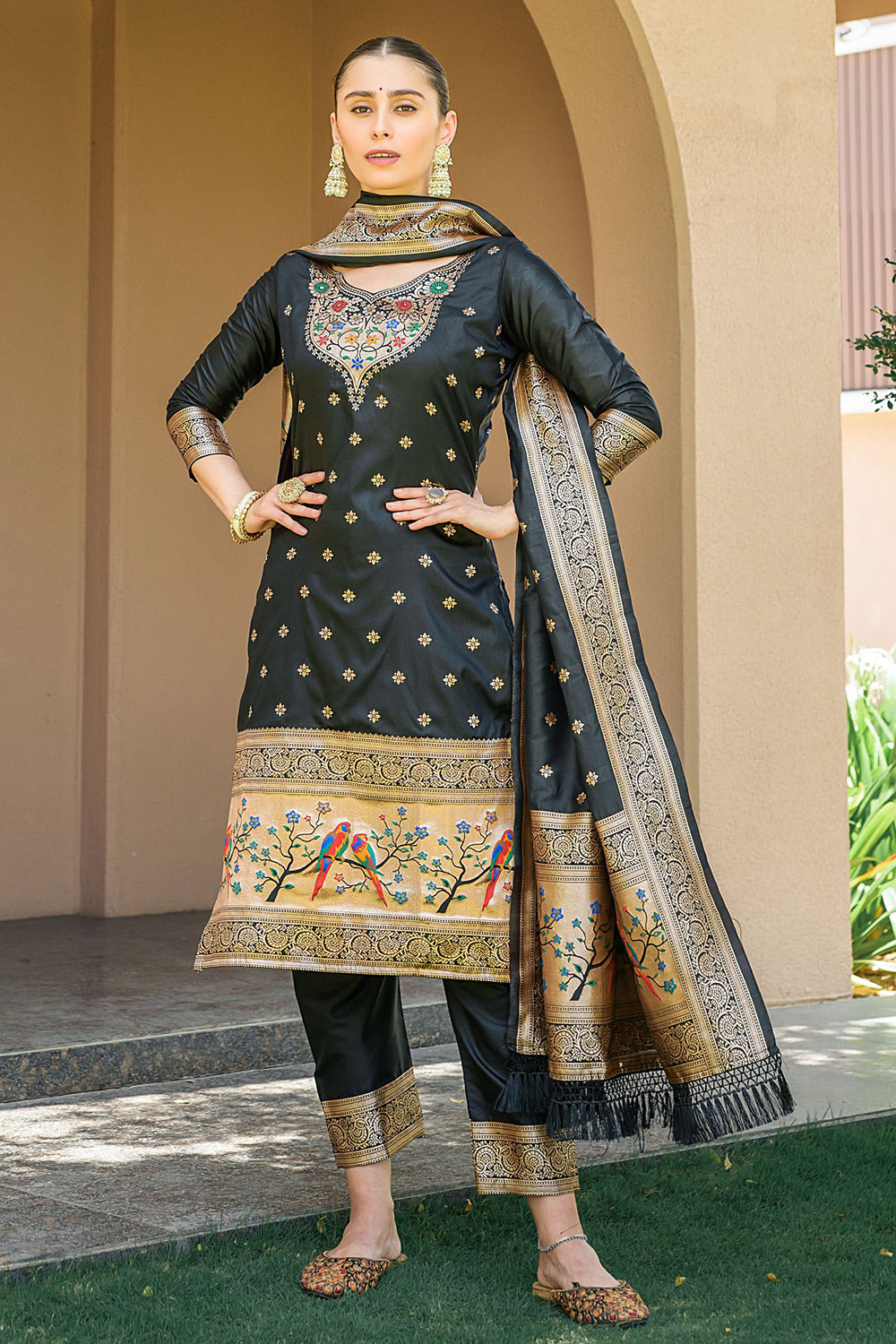 Paithani shop salwar suit