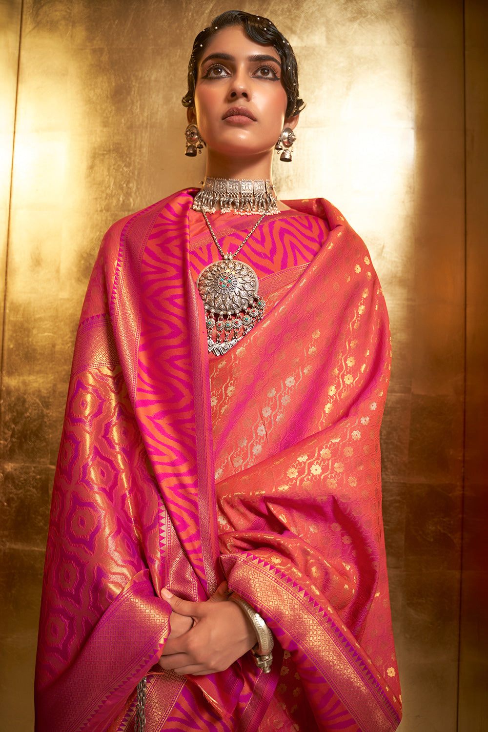 Delectable Dark Pink Soft Silk Saree With Gratifying Blouse Piece –  LajreeDesigner