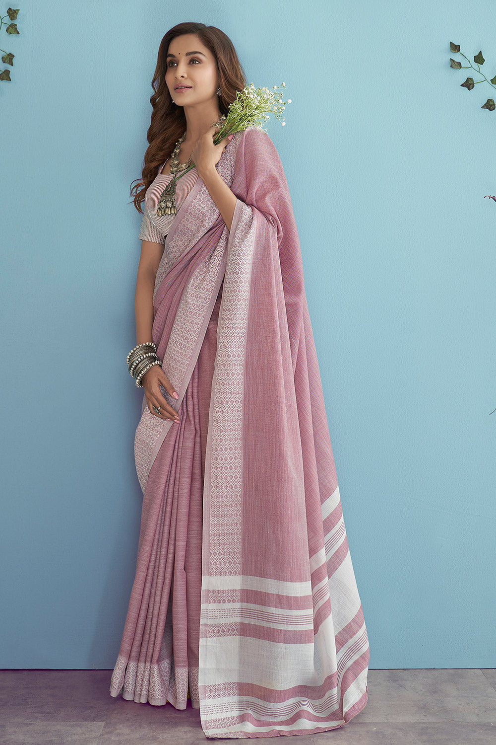 Lithe Linen - Classy & Trendy Linen Sarees Online Shopping – Fashionous