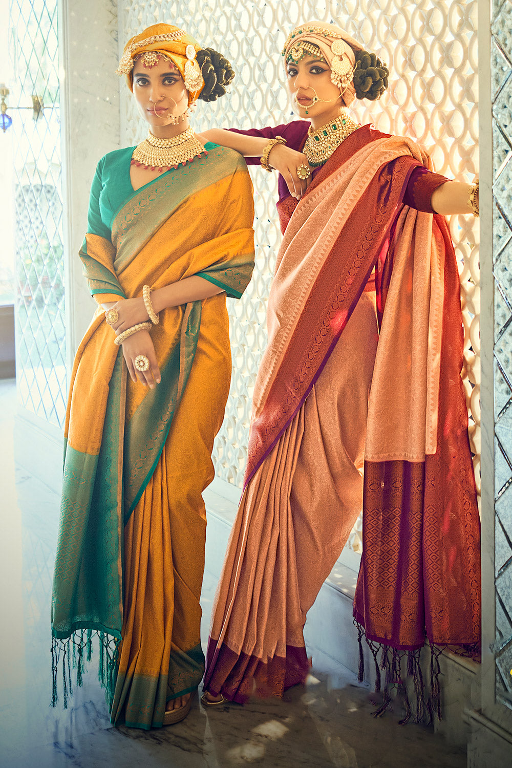 Yellow Soft Silk Saree With Zari Weaving Work