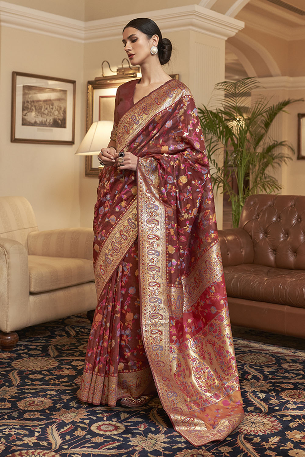 Brown Sarees | Buy Brown Color Women Sarees Online