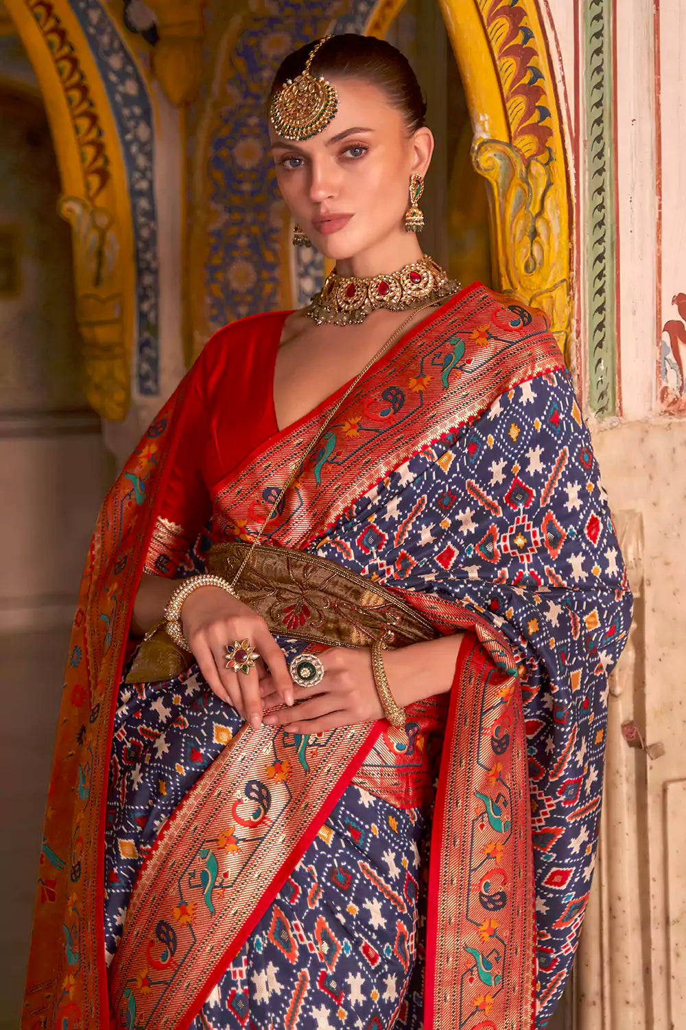Kanchipuram Silk Zari Sarees Fancy Saree | Blouse Pochampally Linen Sana  Assam Pattu Maheshwari Kashmiri Denim