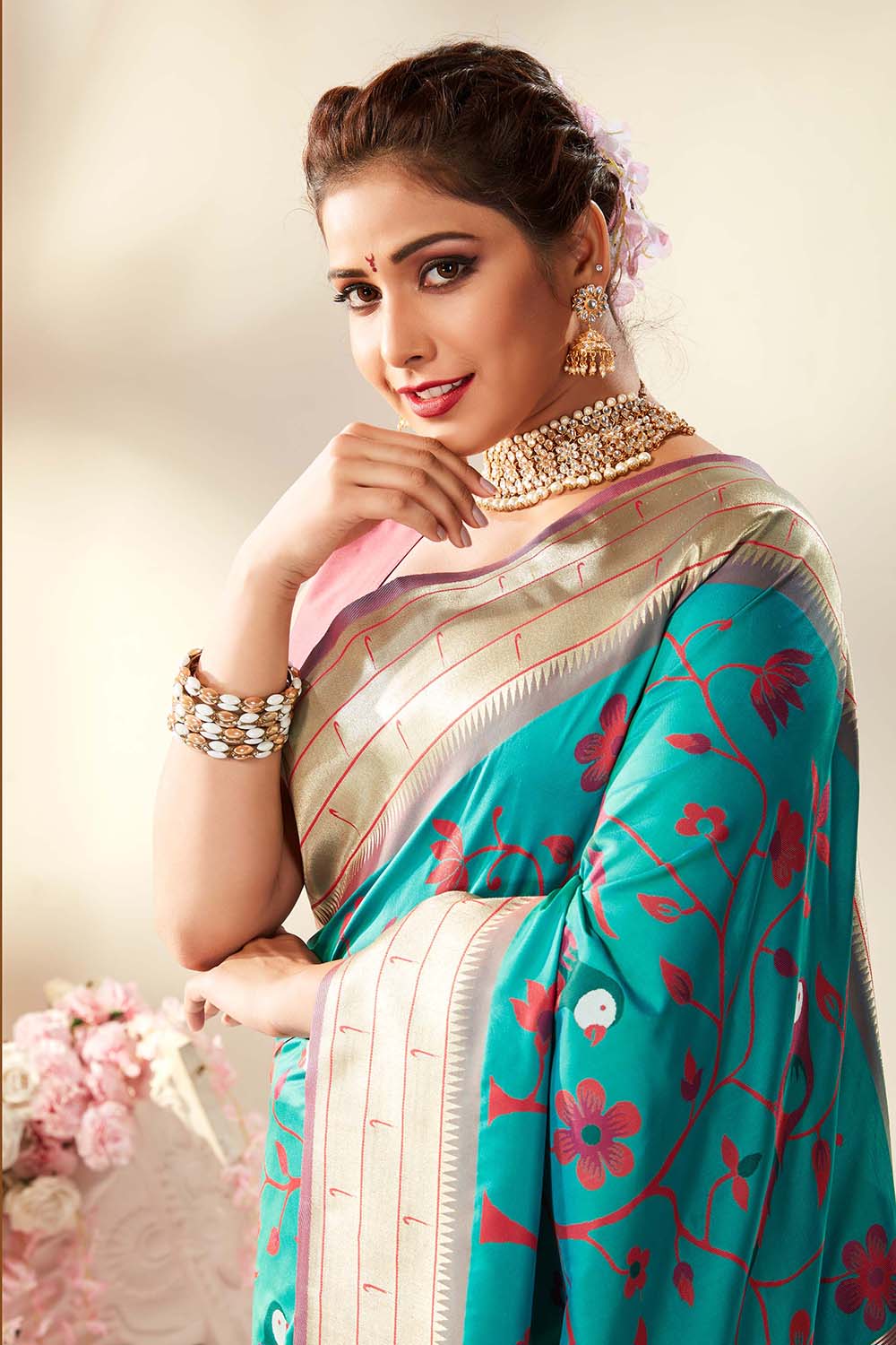 Blue - Paithani - Sarees Collection with Latest and Trendy Designs at Utsav  Fashions