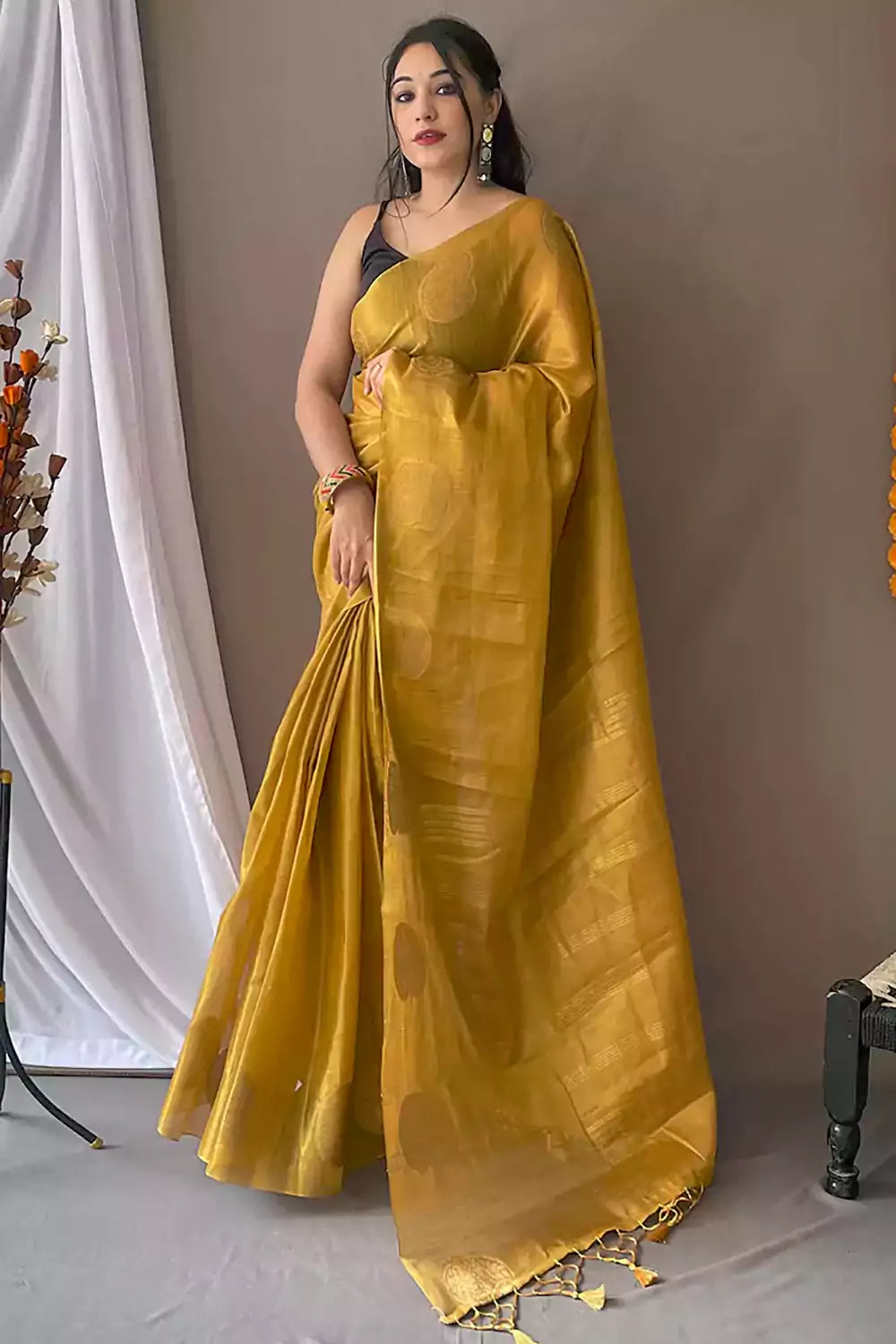 Buy Pure Tissue Sarees Online at Best Price | Taneira