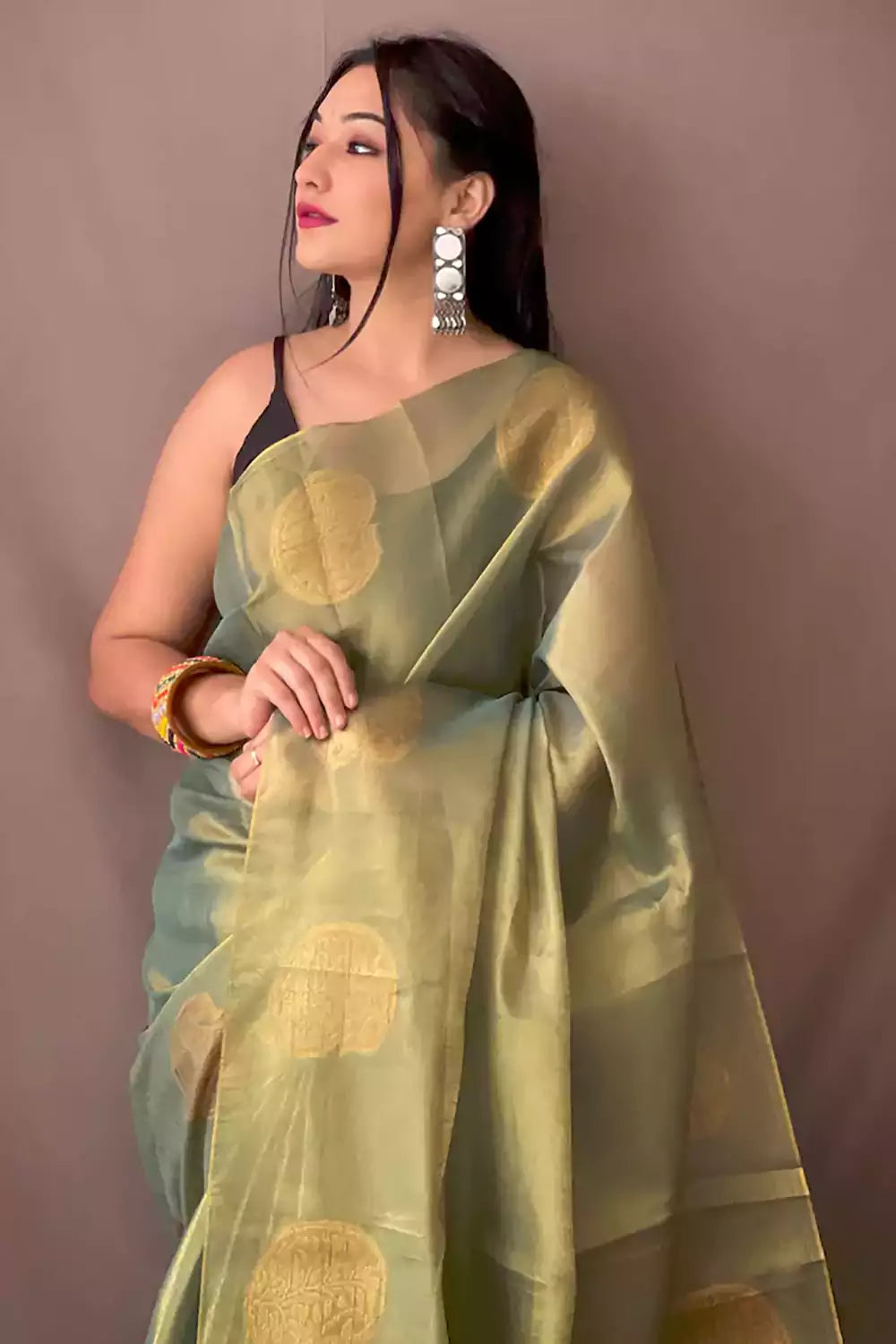 Tissue Silk Banarasi Sarees Online | Sumangal Banaras