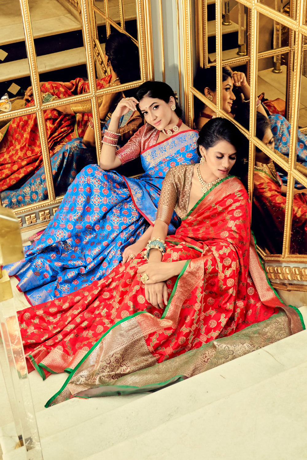 Wedding collection Banarasi saree with Maggam work Blouse –  siyarasfashionhouse