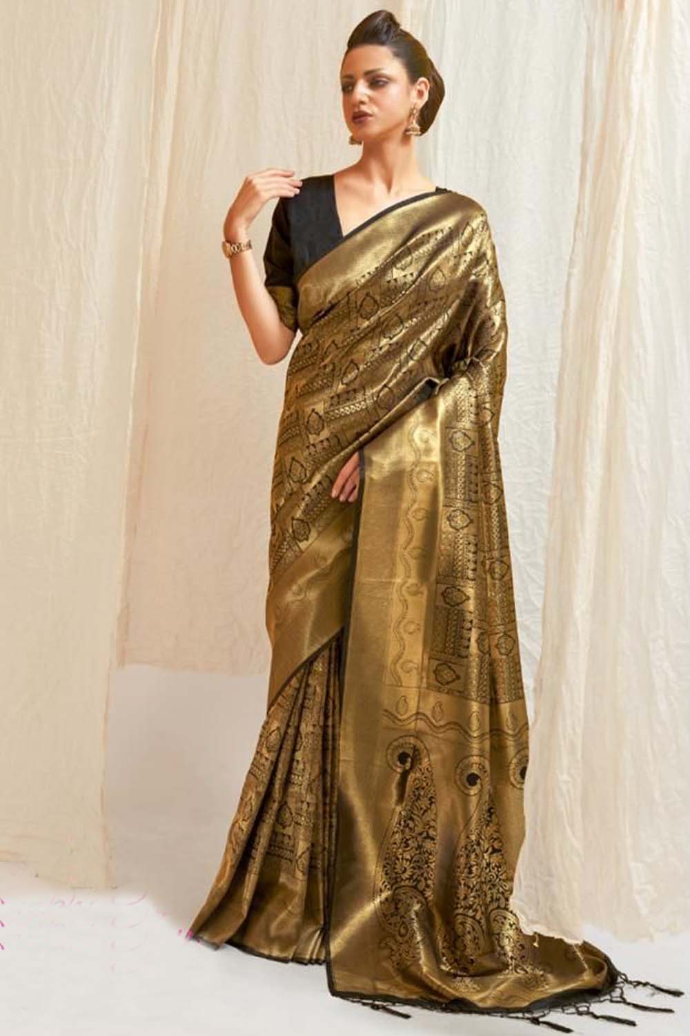 Beautiful Women's Printed Soft Linen saree dvz0002914 - online saree  shopping with price - Dvanza.com